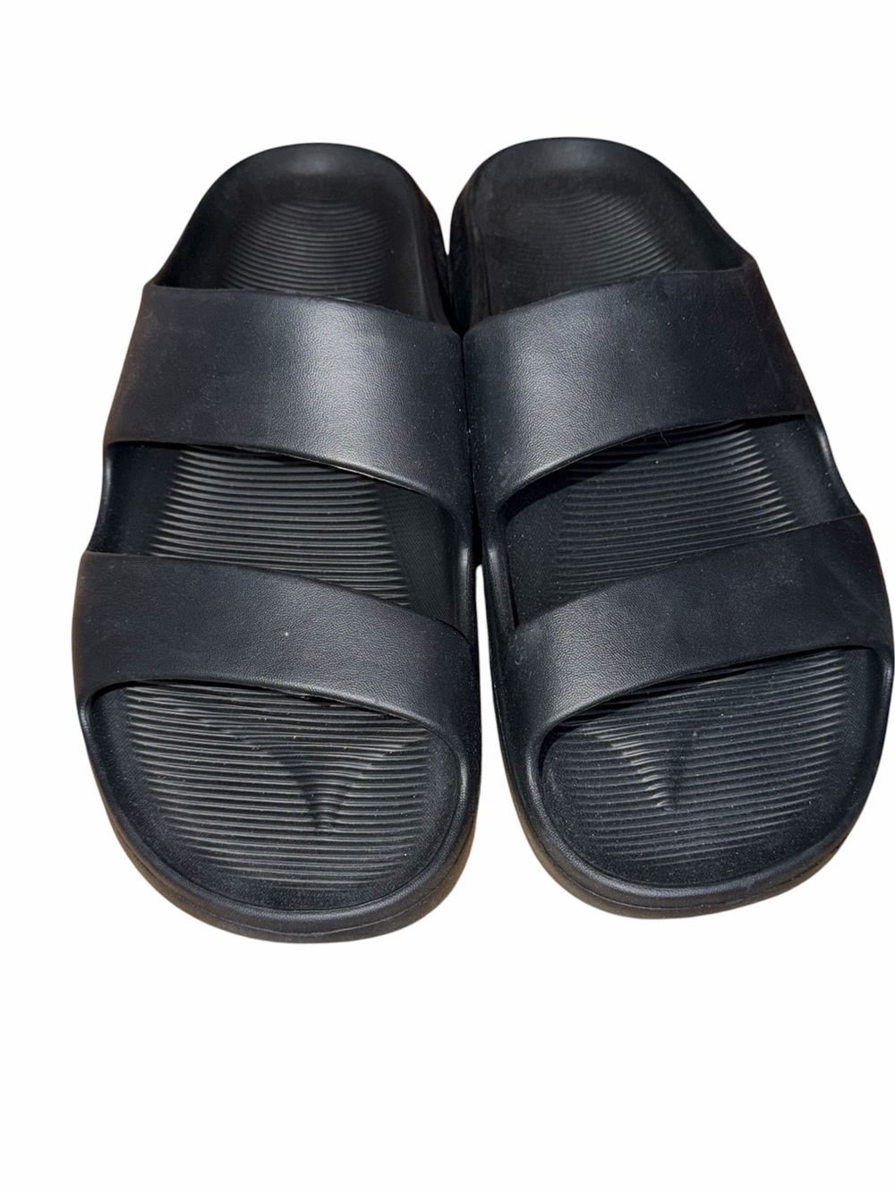 Bombas Friday Slides Men's Black Double-Strap Sandals Size 13
